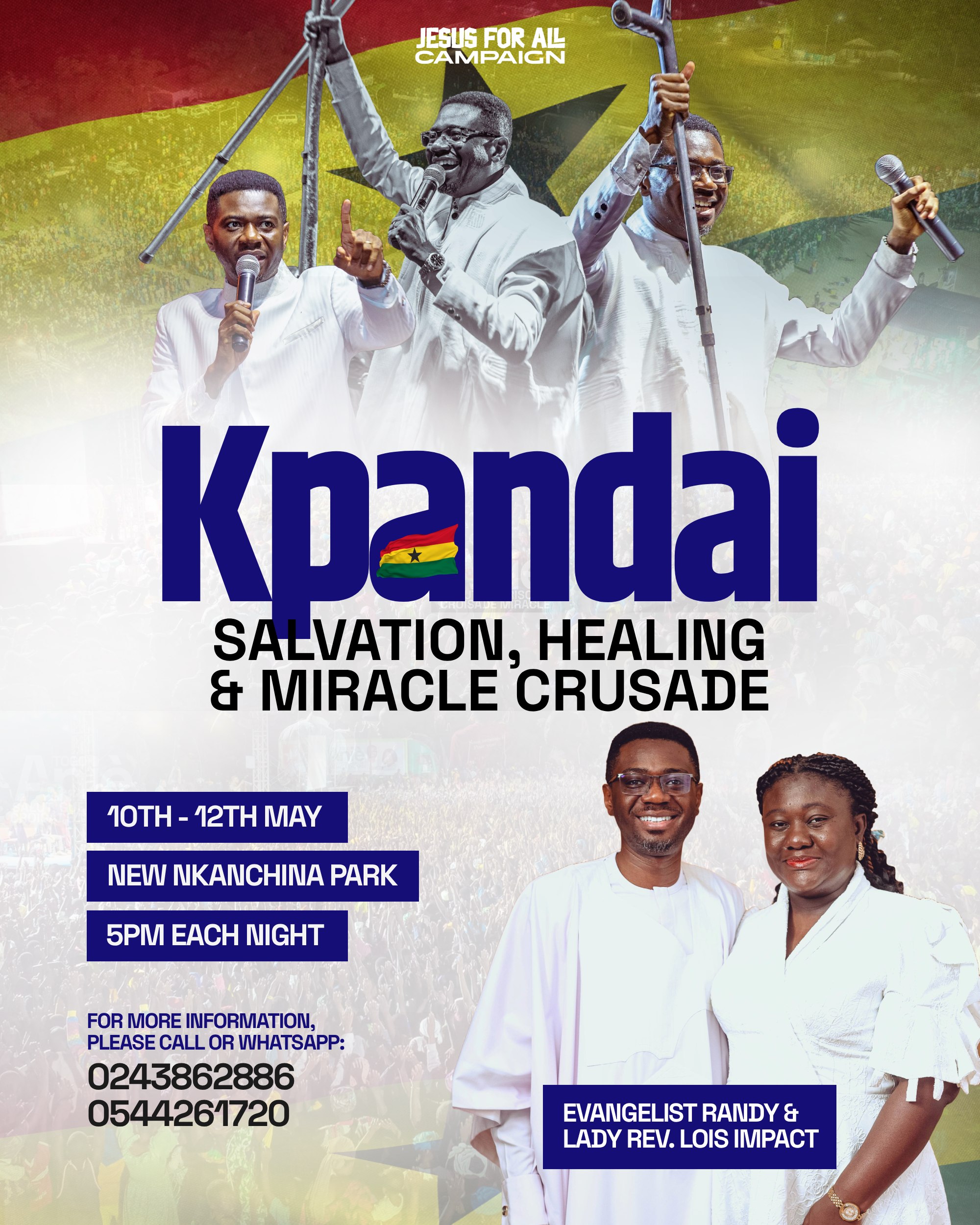 Kpandai crusade flyer